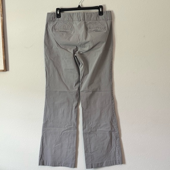 Womens J. Crew City Fit Gray Straight Leg Pants Size 8 - Picture 4 of 6